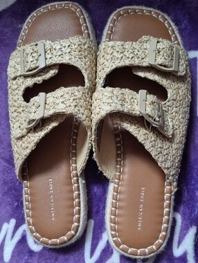 American Eagle Woven Slides